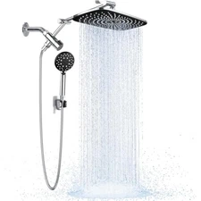 [1.8gpm eco-flow] 11.8 inch rain shower head with multi-modes handheld