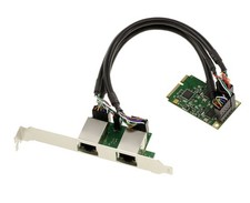 Mini PCIe Card - DUAL GIGABIT LAN ETHERNET - 2 PORTs - Mini PCI Express
