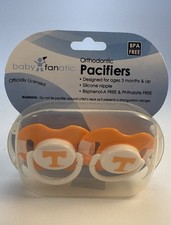University Of Tennessee Volunteers Pacifier set of 2 Team Color Striped SEC Case