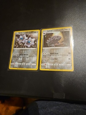Pokémon TCG Lairon Holo #305 2020/ Klink Holo #599 2020 Nm M
