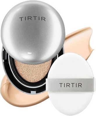 TIRTIR Mask Fit Aura Silver Cushion 21N Ivory 18g - Soft Glow Makeup Cushion