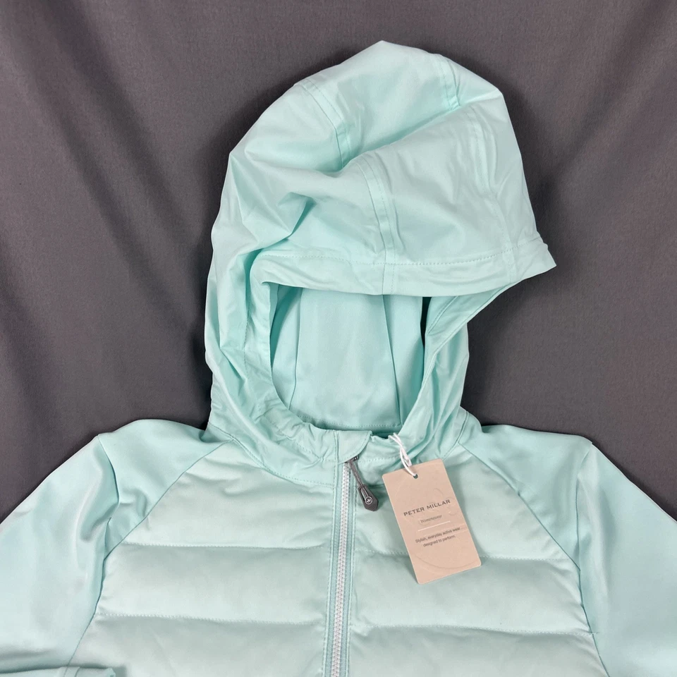 Chaqueta de golf Peter Millar para mujer sudadera con capucha pequeña CLST azul nueva con etiquetas precio de venta sugerido por el fabricante $250 Foto 3 de 4