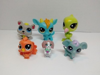 Littlest Pet Shop Pets Lot of 6 Figures Hasbro LPS