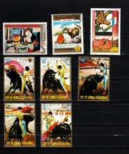 Äquatorialguinea (1973-1975), Lot mit 8 versch. Werten, gestempelt / used