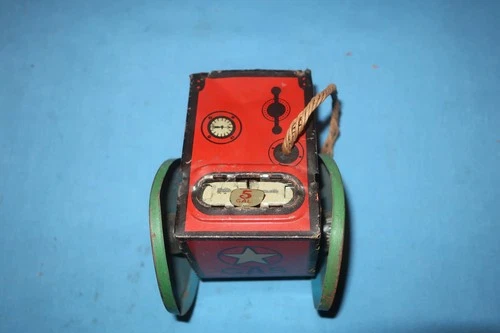 Chein Tin Litho Gas Pump Cart. Incomplete. Good for Parts