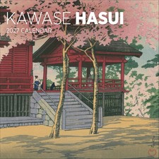Wall Calendar 2027, Kawase Hasui, 12 Months, Large Grid Design Featuring 12 Artw