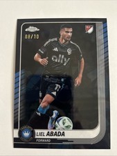 2025 Topps Chrome Sapphire MLS Liel Abada Black /10 Charlotte FC Israel Soccer