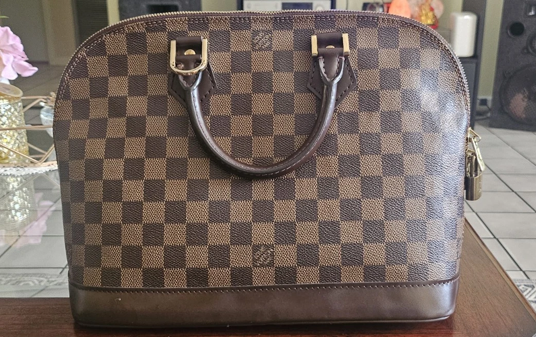 Louis Vuitton Damier Ebene Leather Exterior Small Bags & Handbags
