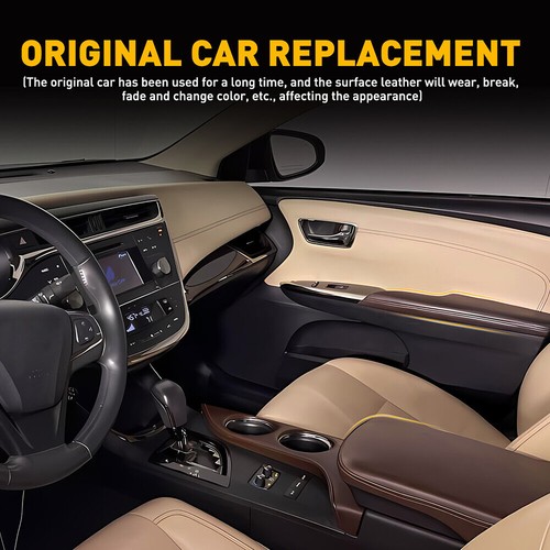 Console Lid Armrest & Door Panel Cover Accessories For Toyota Avalon 2013-18 - Picture 14 of 19