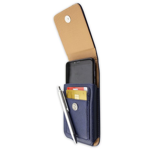 caseroxx Borsa all'aperto per HTC U12 Life in azzurro fatto di vera pelle - Foto 4 di 5