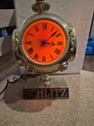 Vintage SCHLITZ BEER Clock Lighted Sign Cash Register Topper Bar Light 1972 RARE