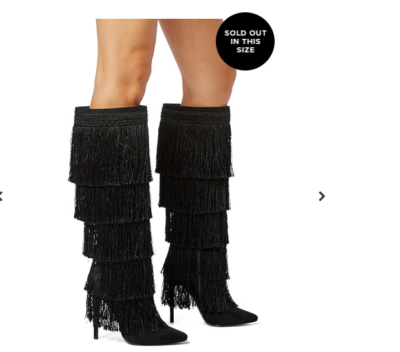 fringe stiletto boots
