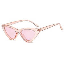 women  s pastel pink vintage retro cat eye sunglasses