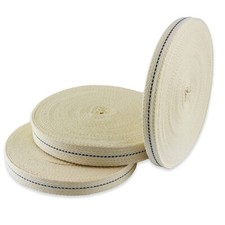 12 mm stoppino piatto lampade a olio lampada a petrolio 100% cotone stoppino ...