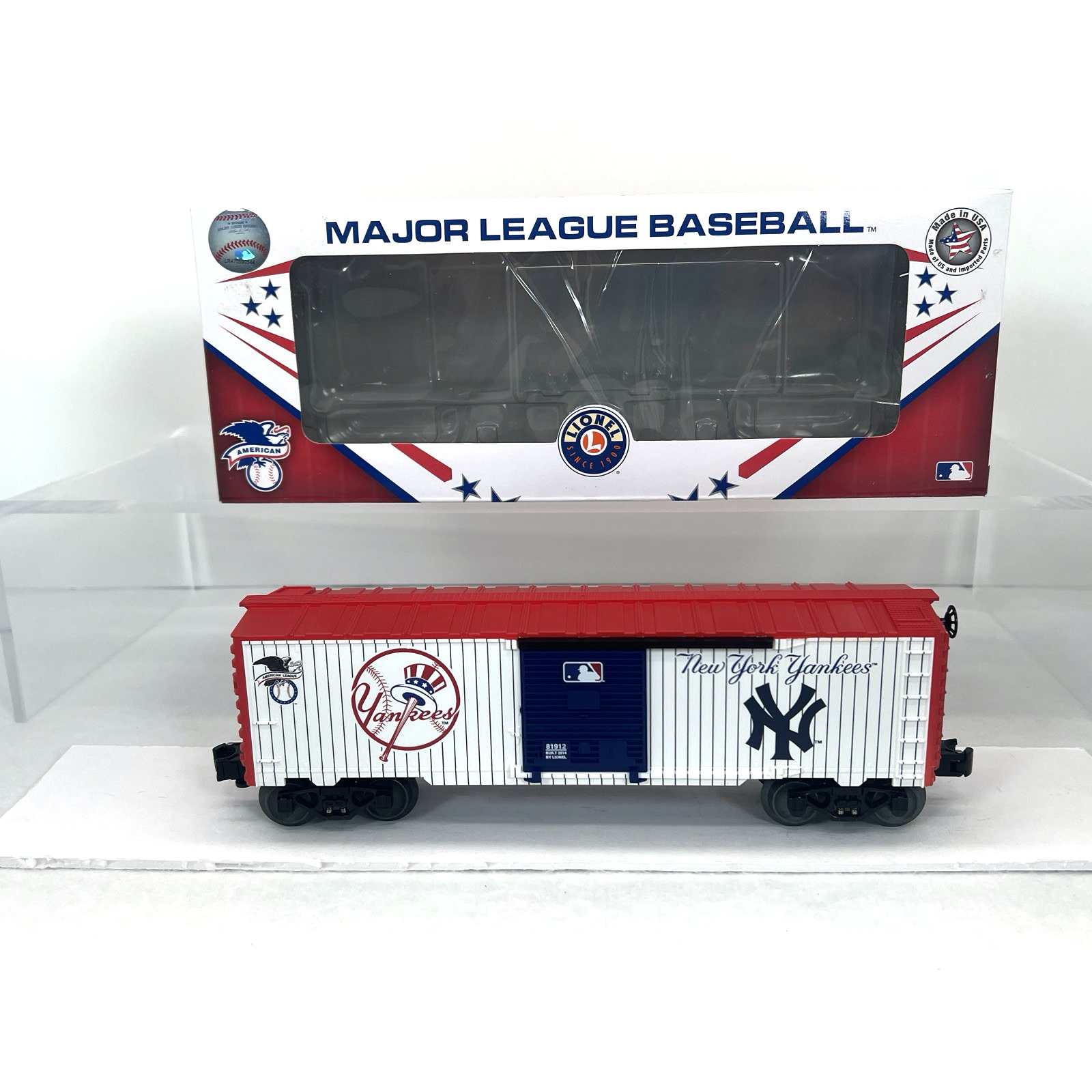 Lionel O Gauge MLB New York Yankees Baseball Boxcar 6-81912
