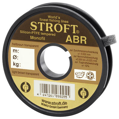 Schnur STROFT ABR Monofile 50m Angelschnur Angelleine Angelsehne transparent