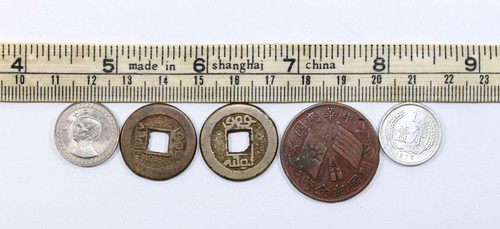 ‘THE HOARD’ VERY MIXED GROUP OF FIVE CHINESE COINS POSS.18THC TO 1973 - Picture 12 of 15
