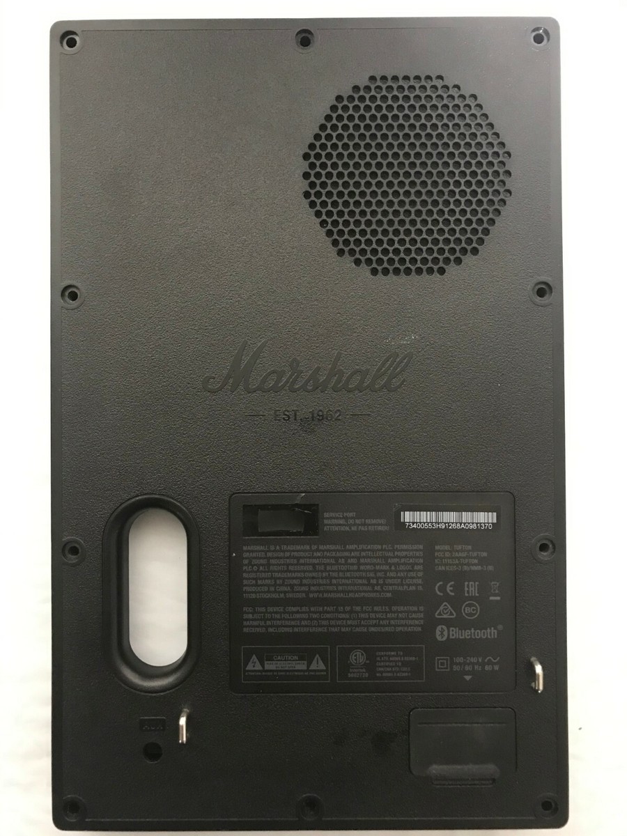 Marshall Tufton Portable Bluetooth Speaker BACKPLATE | eBay 