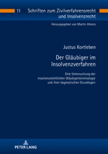 Thumbnail - Der Gläubiger Insolvenzverfahren Eine Untersuchung Der