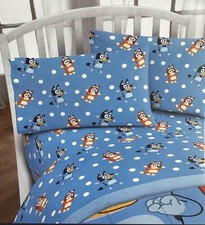 Bluey "Blue Polka Dots" Twin Size Sheet Set 3 Pieces Kids Set
