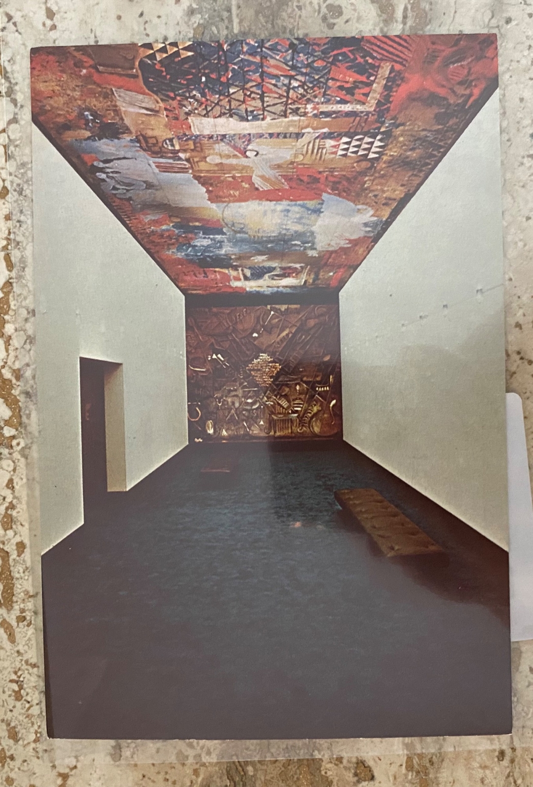 Vinilo de diseño de techo y pared artístico de los años 70 cPostcard