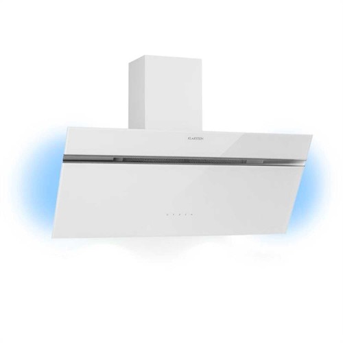 stainless steel angled cooker hood 90cm