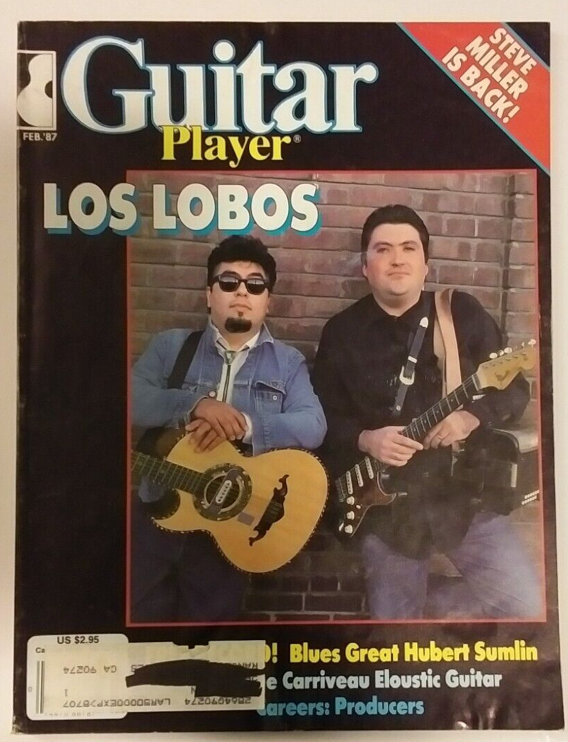 Los Lobos Guitar Player Magazine With Hubert Sumlin Flexi Record, Feb 1987