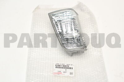 8168160070 Genuine Toyota LENS & BODY, BACK-UP LAMP, LH 81681