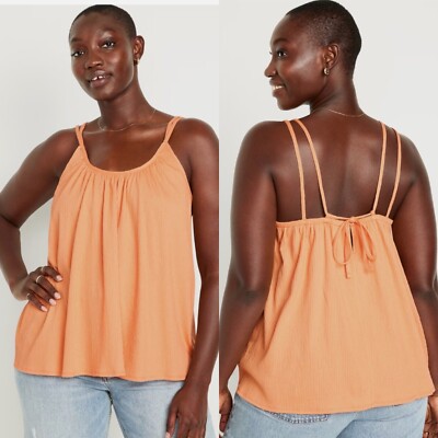 Old Navy Women's Strappy Tie-Back Tank Top Blossom Petal Size XS