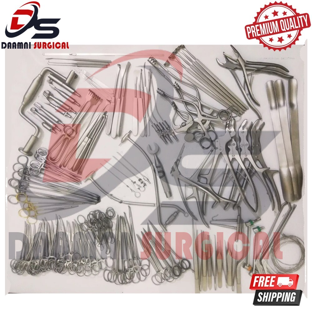 Craniotomy Set 133 Pcs Stainless Steel Instruments Set For