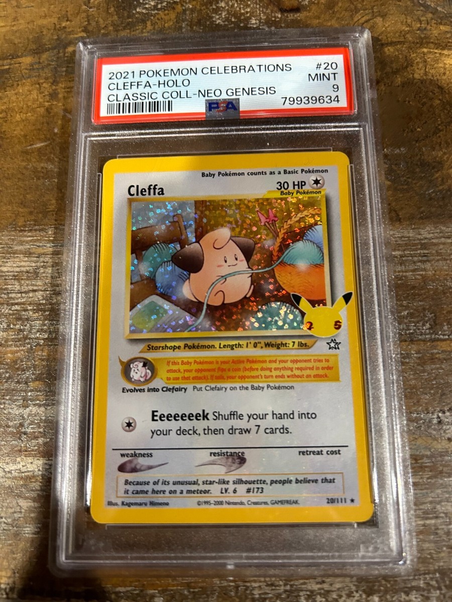 POKEMON 2021 Celebrations Classic Coll Neo Genesis CLEFFA Holo #20