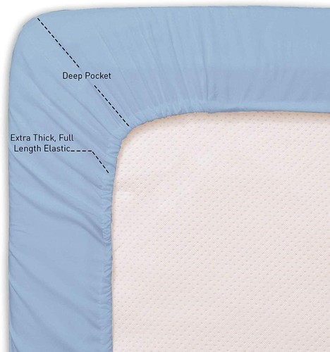 New-King Size Sheet Set-100% Egyptian Cotton Bed Sheets-400 Thread Count Cotton - Picture 4 of 6