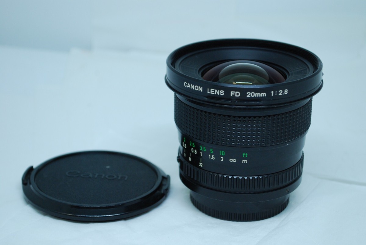 【光学美品】Canon FD 20mm F2.8 Canon New FD NFD 20mm F/2.8 MF Wide Angle Lens Excellent
