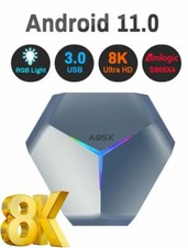 64GB Android11 TV BOX A95X F4 Dual Wifi 8K 4K 3D Amlogic S905X4 Airplay Miracast