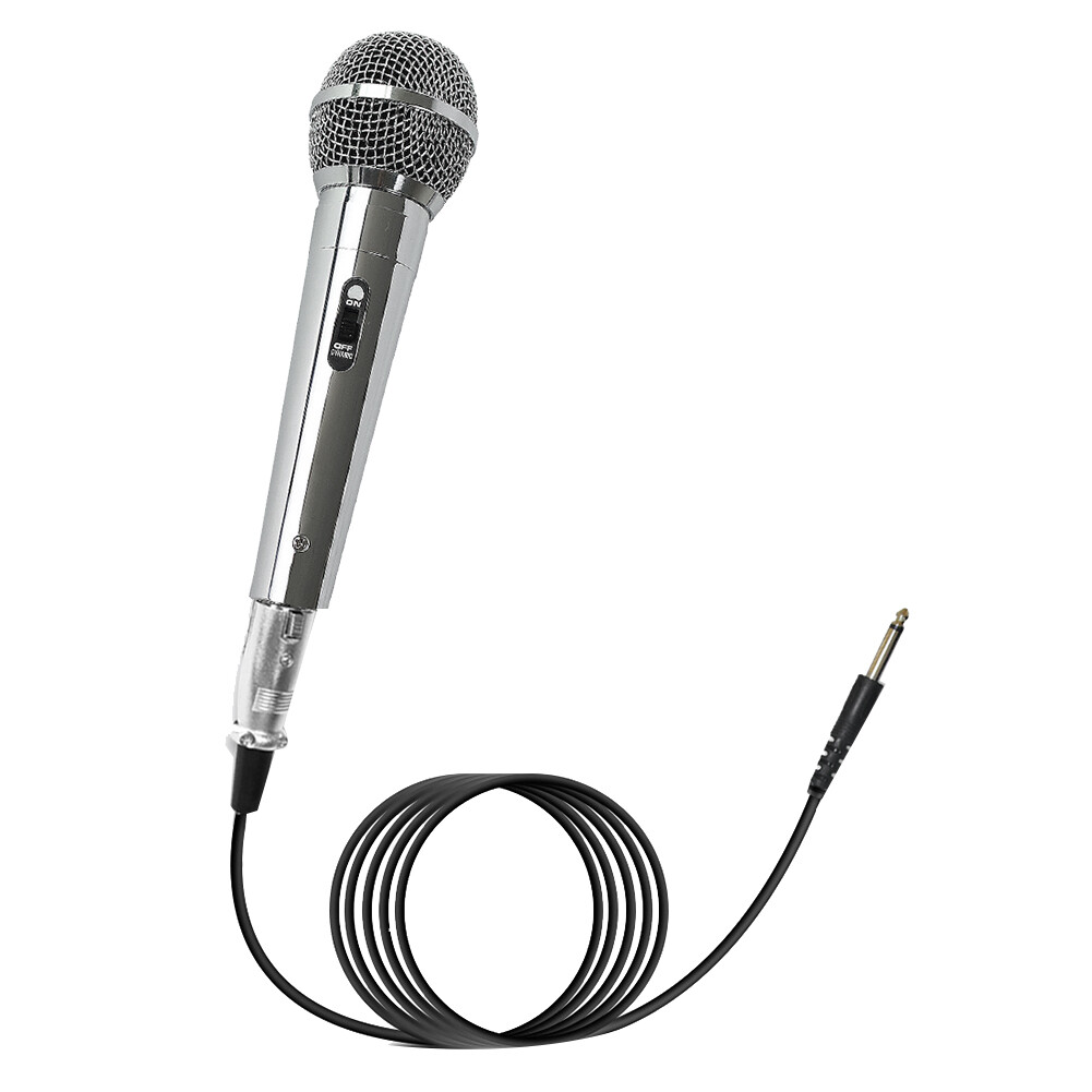 Professional Condenser Mic Silver Plastic KTV Singing Stage  E8X86570