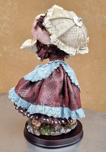 Collectible figurine statuina vintage 1940,ceramica Italiana-Vittoriano bambina - Foto 2 di 12