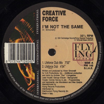 Creative Force - I'm Not The Same (Vinyl 12'' - 1994 - IT - Original)