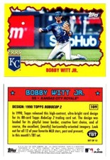 2023 Topps Throwback Thursday Single Card 109 Bobby Witt Jr Kansas City Royals