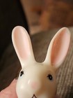 VTG PEZ The Easter Bunny Rabbit Candy Dispenser Slovenia Pink Stem with Feet Toy — photo 9