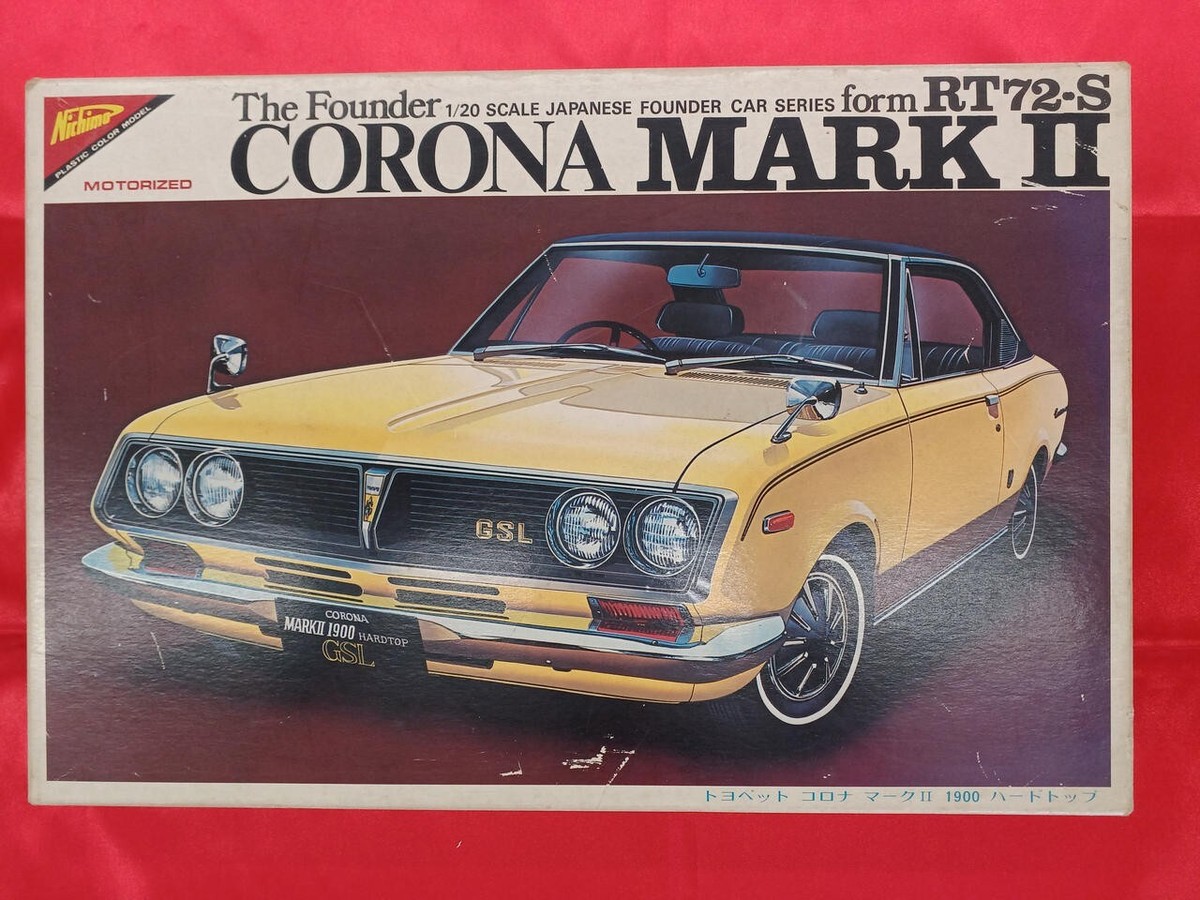 Nichimo 1/20 Toyota Corona Mark II 1900 Hardtop RT72-S Vintage Kit