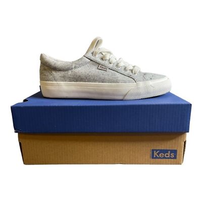 KEDS Jump Kick Lace Gray Speckle Tennis Shoes NIB