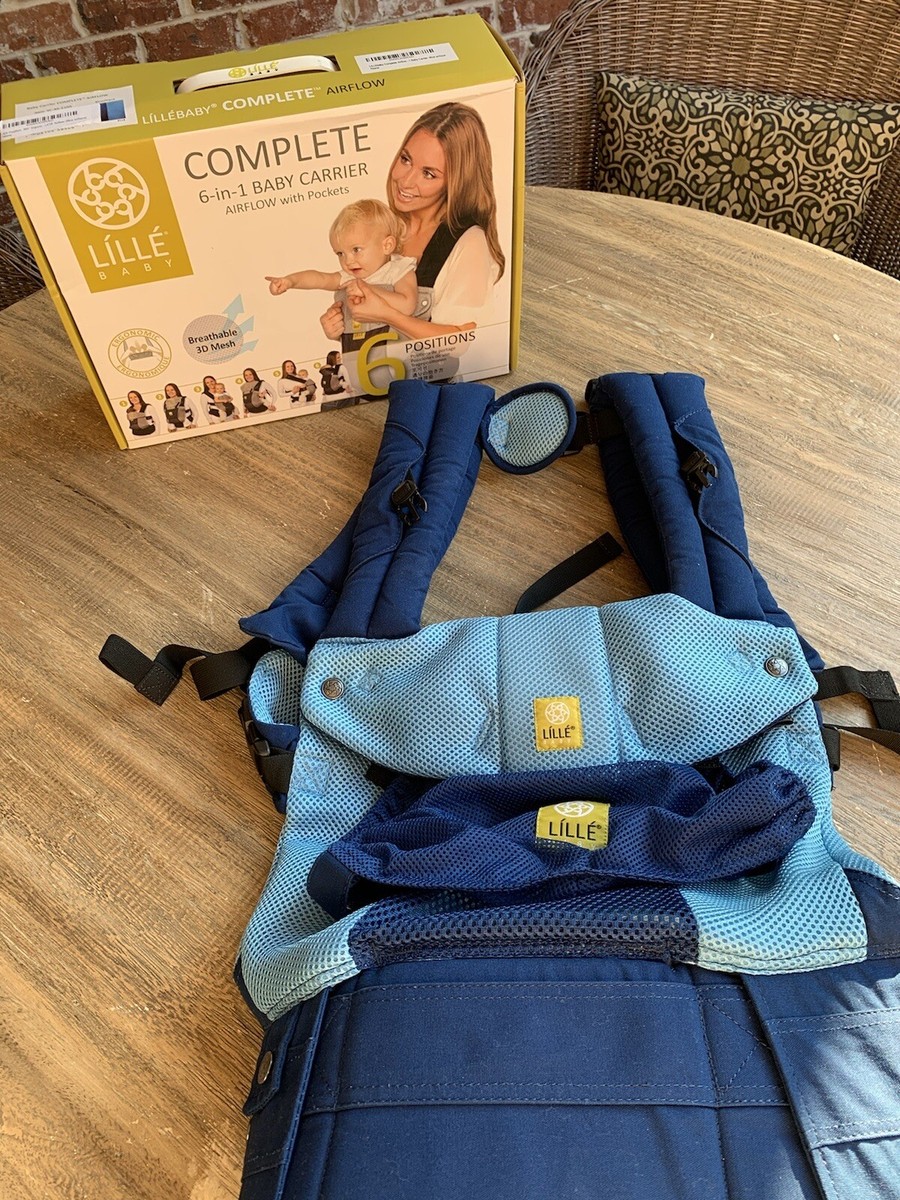 LÍLLÉbaby Complete 6-in-1 Baby Carrier Airflow with Pockets Blue