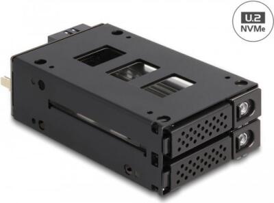 Delock Slim Bay Wechselrahmen für 2x 25x NVMe U.2 SSD