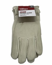 Hyper Tough Pigskin Grain Leather Work Gloves Size Large