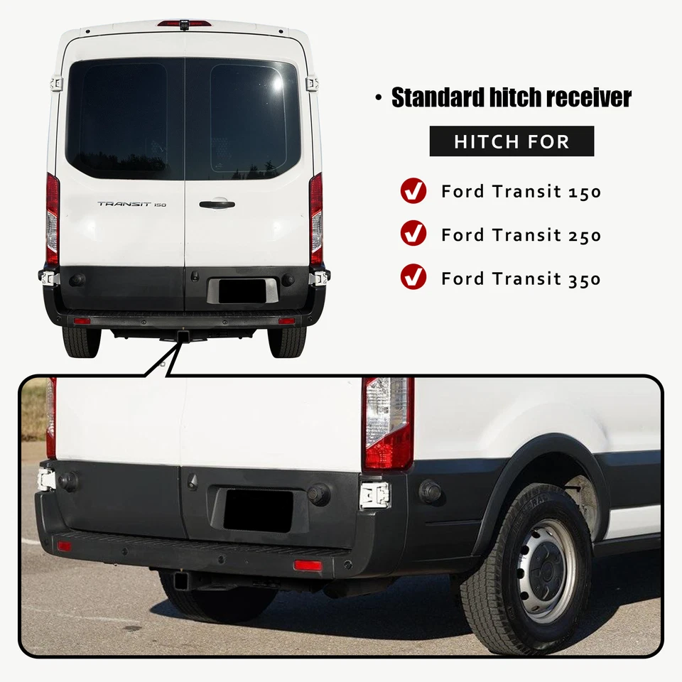 VIJAY Trailer Hitch Receiver W/Hitch Receiver 2'' for Ford Transit 150/250/350 Foto 2 de 4