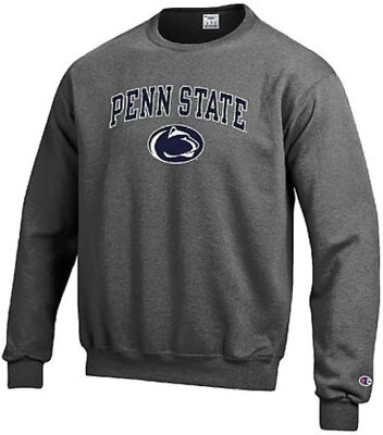 Penn State Nittany Lions Grey Campus Powerblend Screened Crewneck Sweatshirt