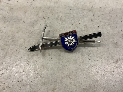 Vintage Antique Walsertal Ski Badge Marked Ski Heil