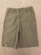 Under Armour Shorts Youth Large Tan Active Loose Fit