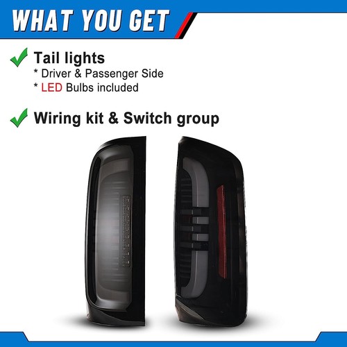 Smoke LED Tail Lights For 15-22 Chevy Colorado Sequential Turn Signal Brake Lamp - Picture 6 of 7