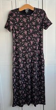 Vintage Laura Ashley Floral Maxi Dress Small Petite